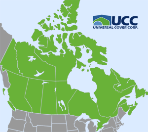 Universal Cover Dealer Network includes: Alberta, British Columbia, Manitoba, New Brunswick, Newfoundland and Labrador, Nova Scotia, Northwest Territories, Nunavut, Ontario, Prince Edward Island, Quebec, Saskatchewan, and Yukon